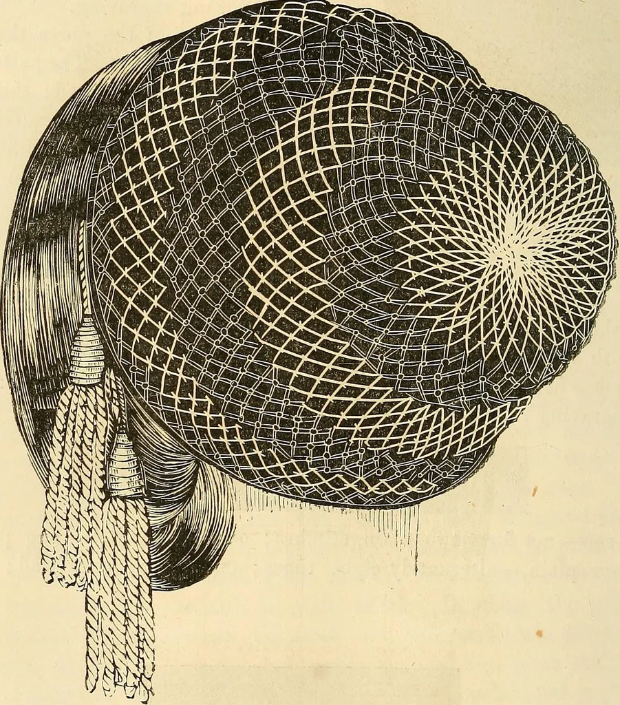 An illustration from The ladies' hand book of fancy and ornamental work .., 1860, leaf 187