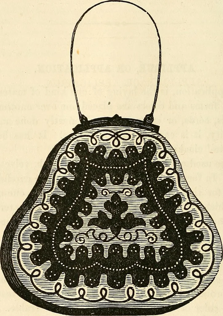 An illustration from The ladies' hand book of fancy and ornamental work .., 1860, leaf 19