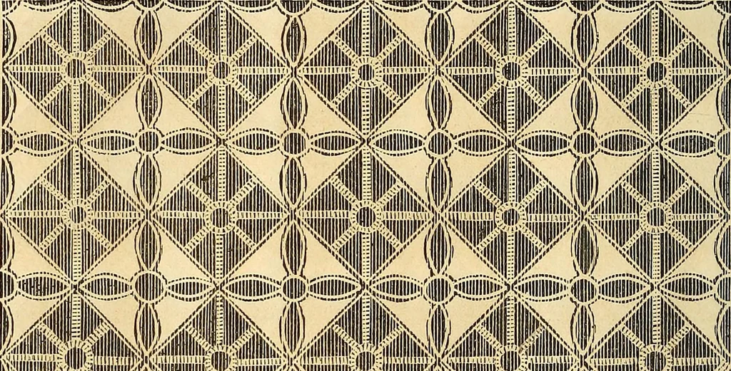 An illustration from The ladies' hand book of fancy and ornamental work .., 1860, leaf 197