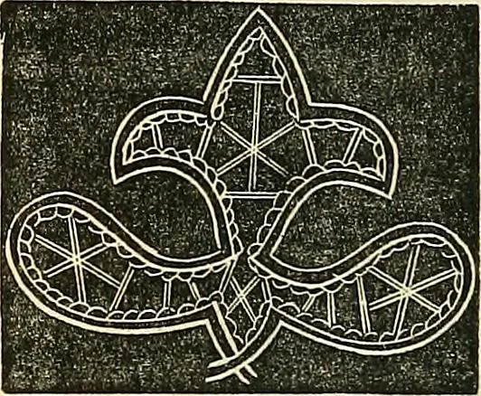 An illustration from The ladies' hand book of fancy and ornamental work .., 1860, leaf 201