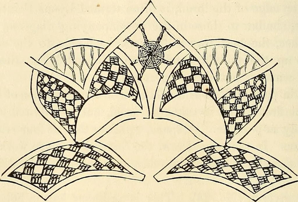 An illustration from The ladies' hand book of fancy and ornamental work .., 1860, leaf 207