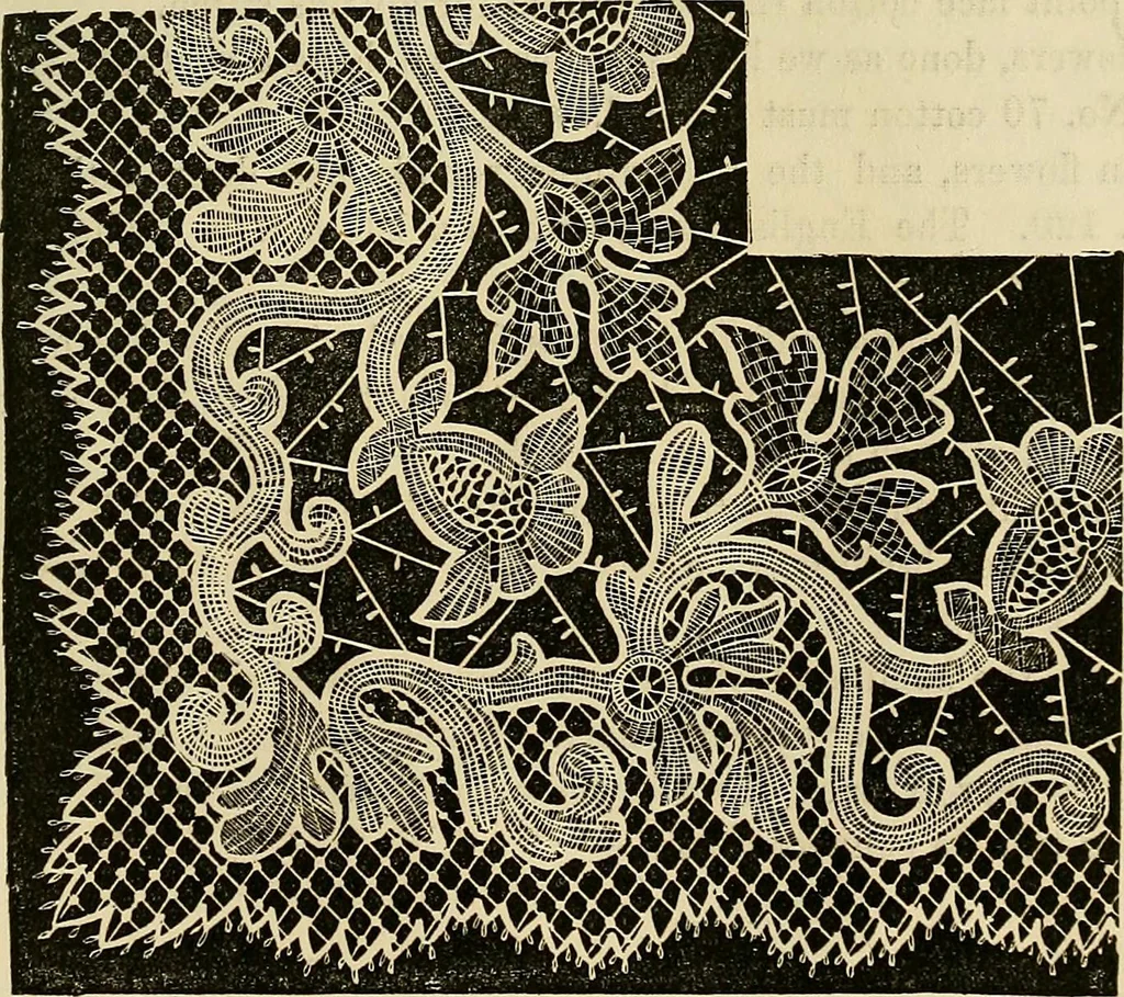 An illustration from The ladies' hand book of fancy and ornamental work .., 1860, leaf 214