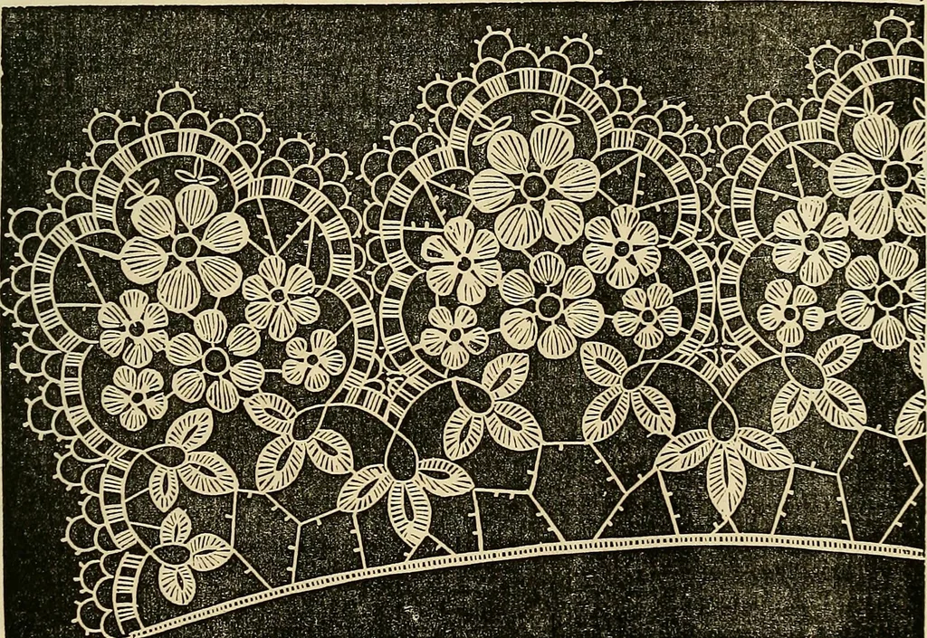An illustration from The ladies' hand book of fancy and ornamental work .., 1860, leaf 216