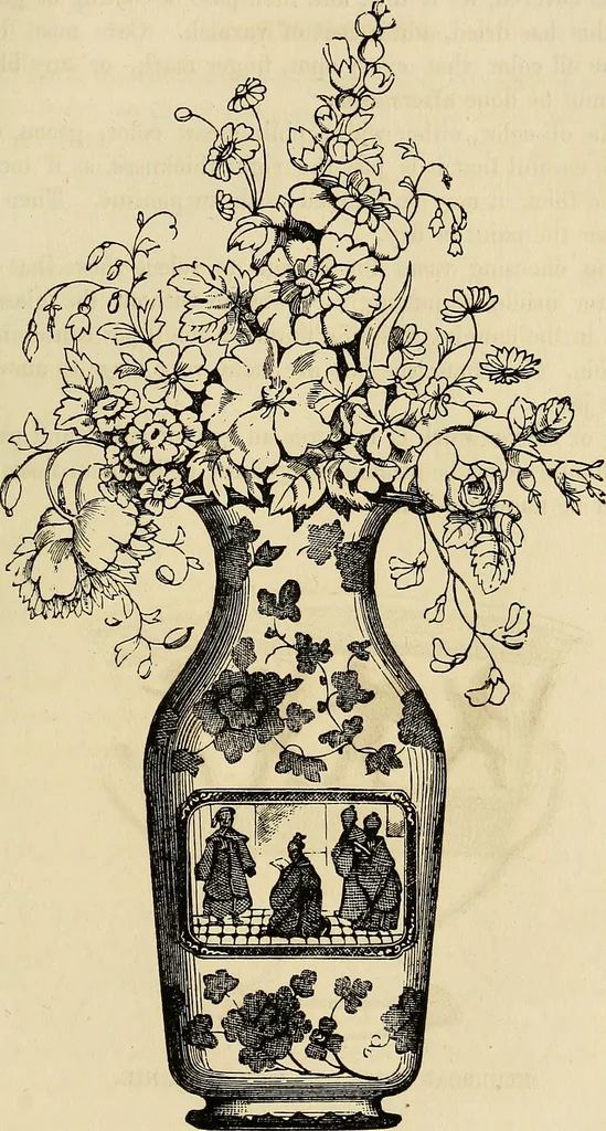 An illustration from The ladies' hand book of fancy and ornamental work .., 1860, leaf 220