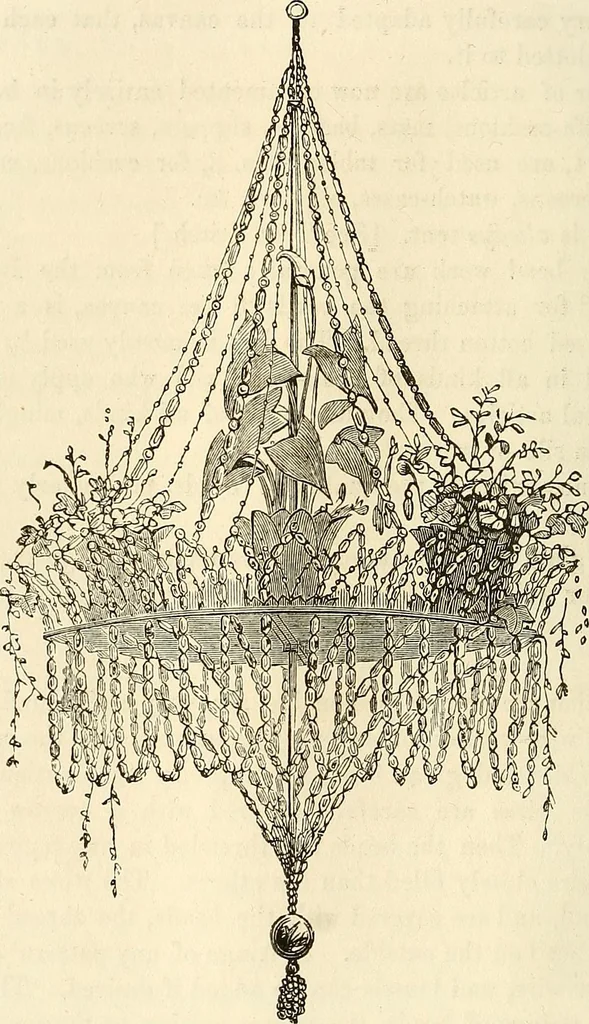 An illustration from The ladies' hand book of fancy and ornamental work .., 1860, leaf 23
