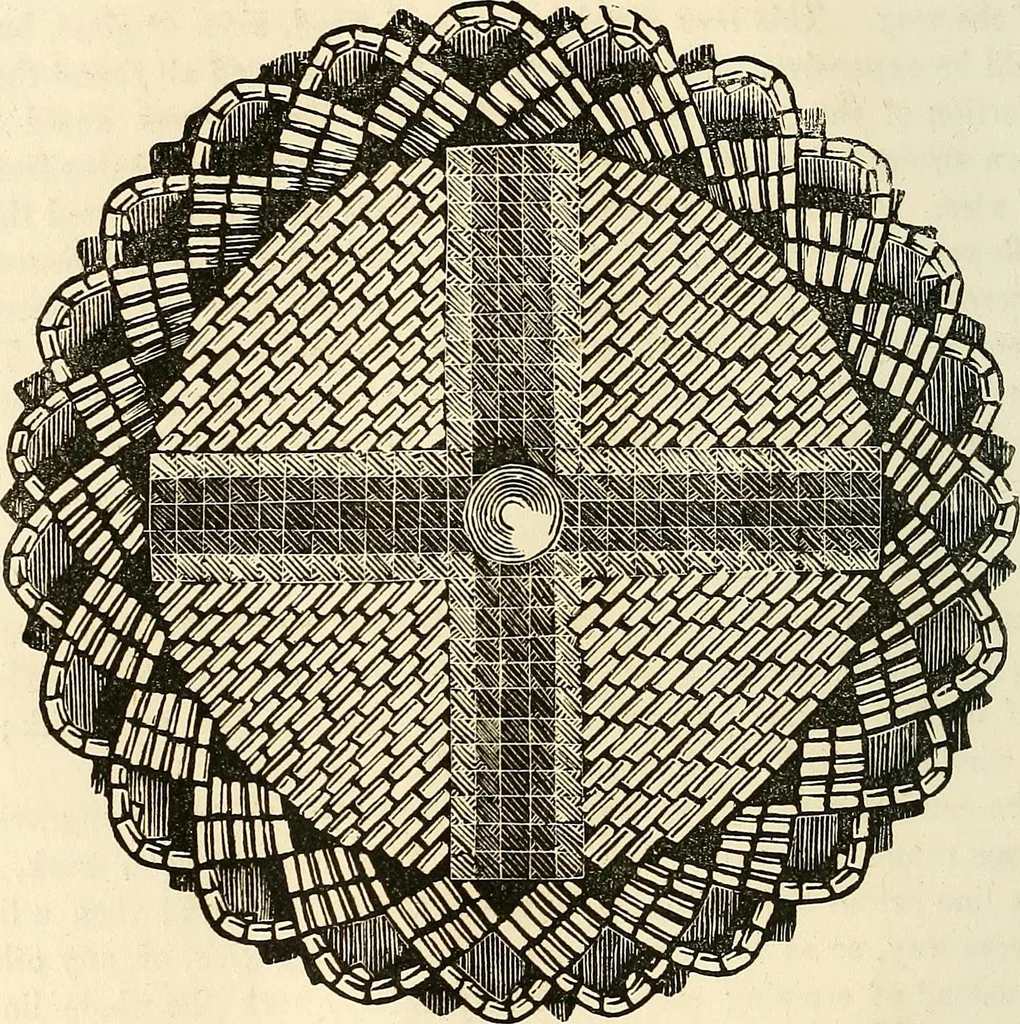 An illustration from The ladies' hand book of fancy and ornamental work .., 1860, leaf 25