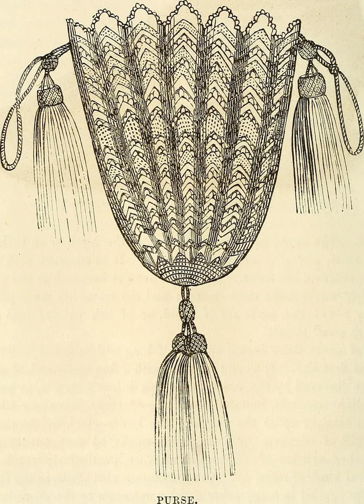 An illustration from The ladies' hand book of fancy and ornamental work .., 1860, leaf 33
