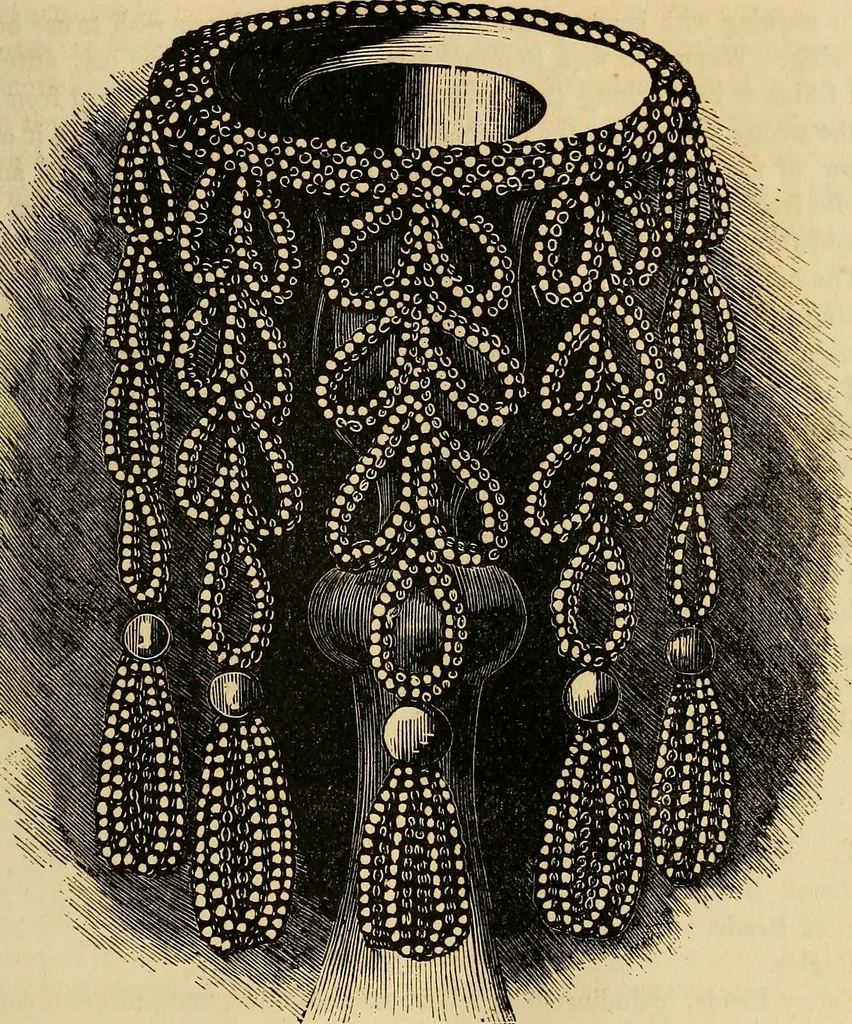 An illustration from The ladies' hand book of fancy and ornamental work .., 1860, leaf 38