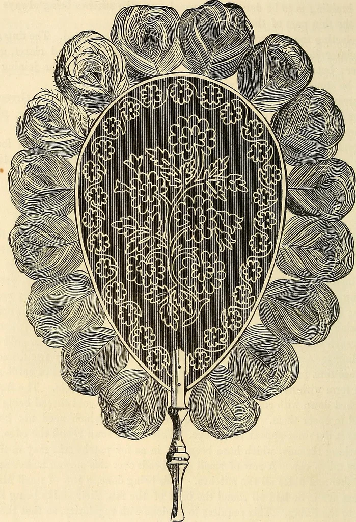 An illustration from The ladies' hand book of fancy and ornamental work .., 1860, leaf 45