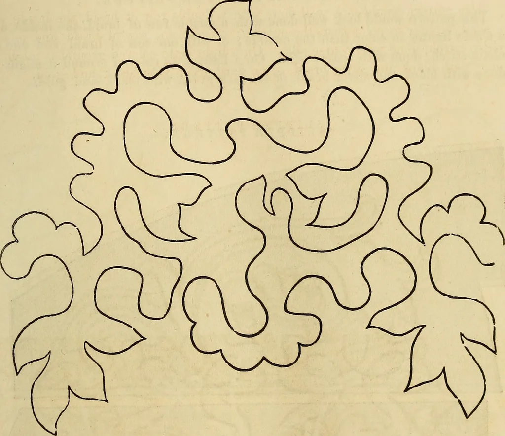An illustration from The ladies' hand book of fancy and ornamental work .., 1860, leaf 50