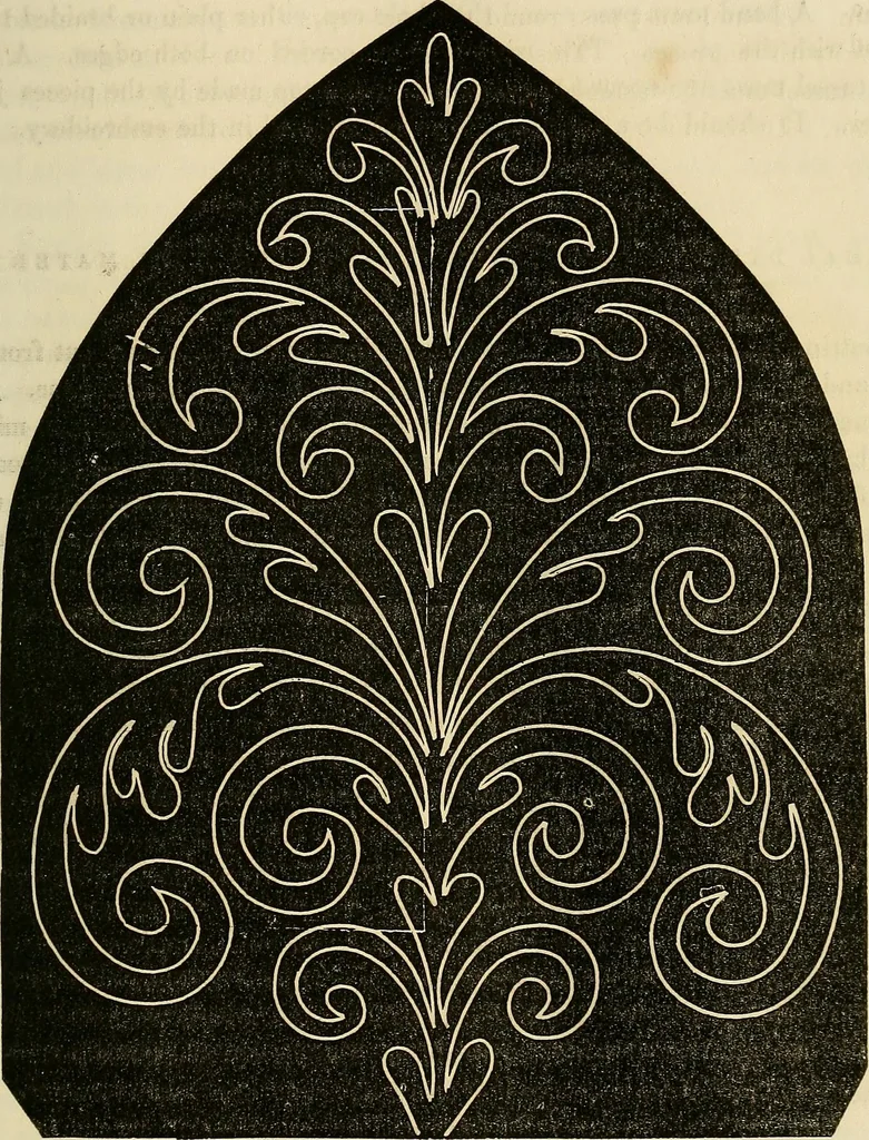 An illustration from The ladies' hand book of fancy and ornamental work .., 1860, leaf 54