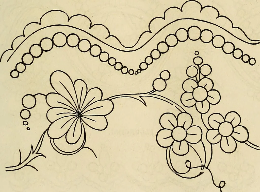An illustration from The ladies' hand book of fancy and ornamental work .., 1860, leaf 58