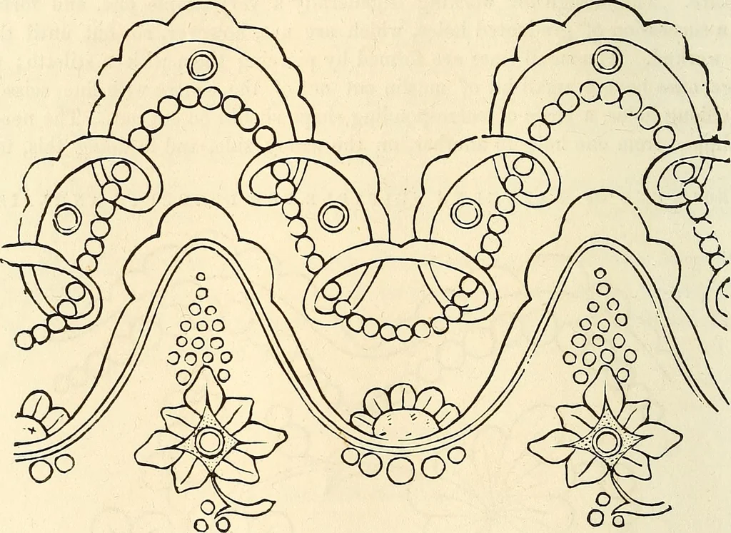 An illustration from The ladies' hand book of fancy and ornamental work .., 1860, leaf 59