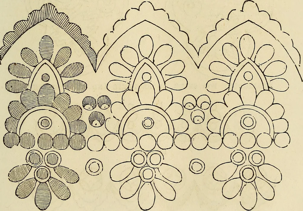 An illustration from The ladies' hand book of fancy and ornamental work .., 1860, leaf 60