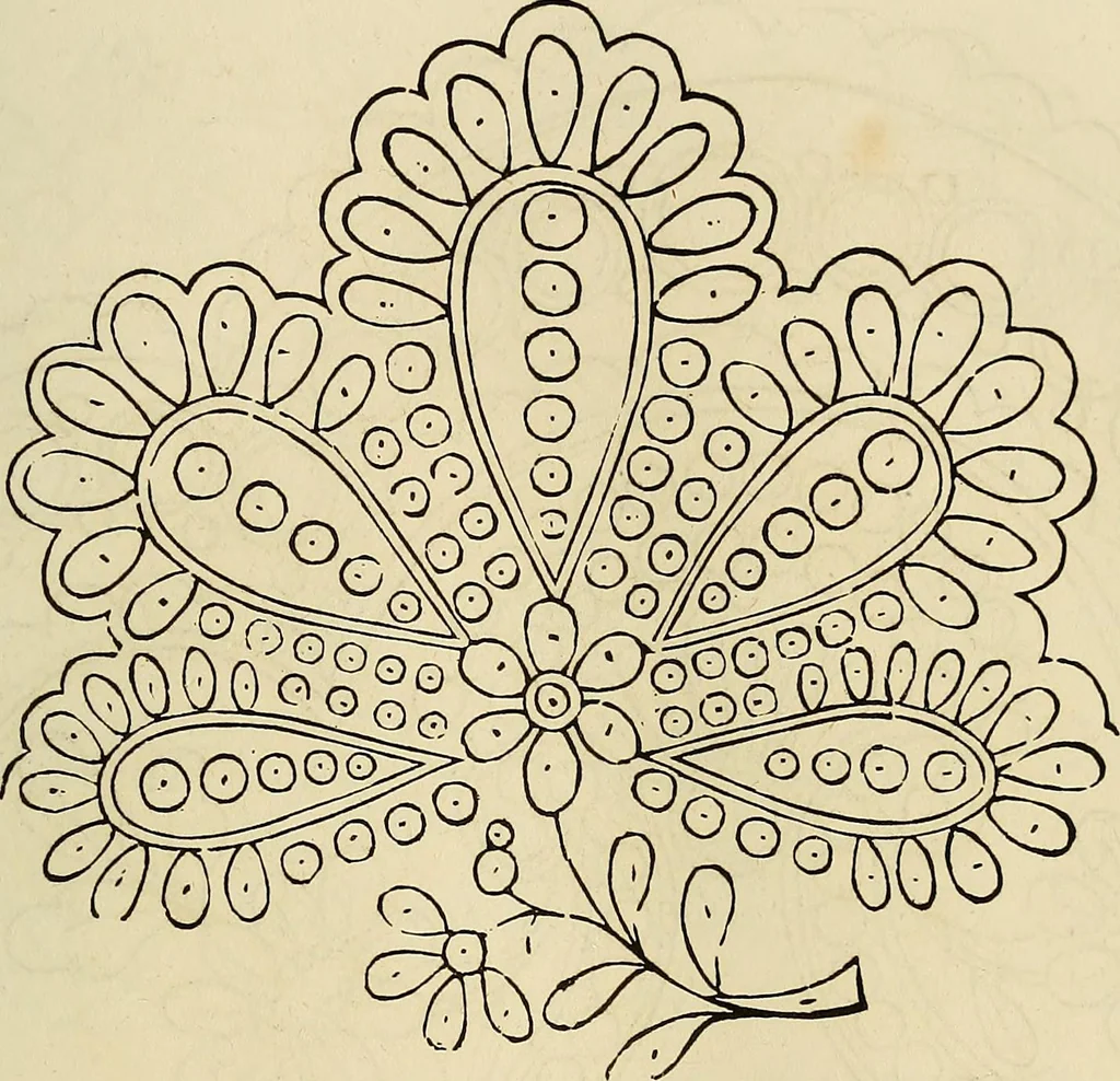 An illustration from The ladies' hand book of fancy and ornamental work .., 1860, leaf 62
