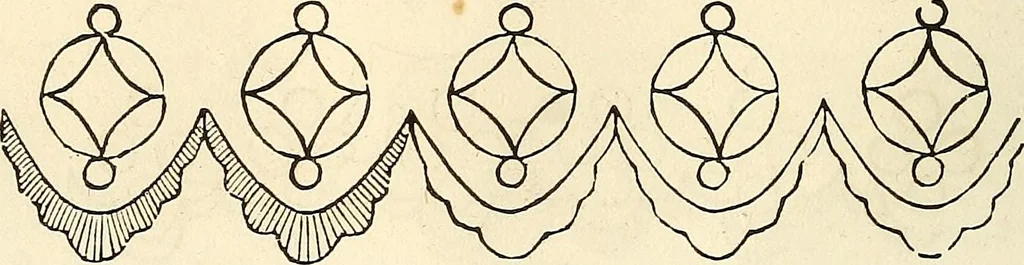 An illustration from The ladies' hand book of fancy and ornamental work .., 1860, leaf 63