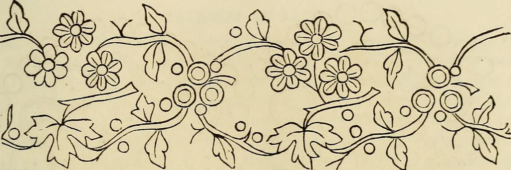 An illustration from The ladies' hand book of fancy and ornamental work .., 1860, leaf 64