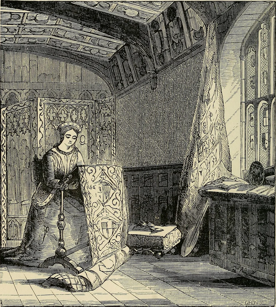 An illustration from The ladies' hand book of fancy and ornamental work .., 1860, leaf 7