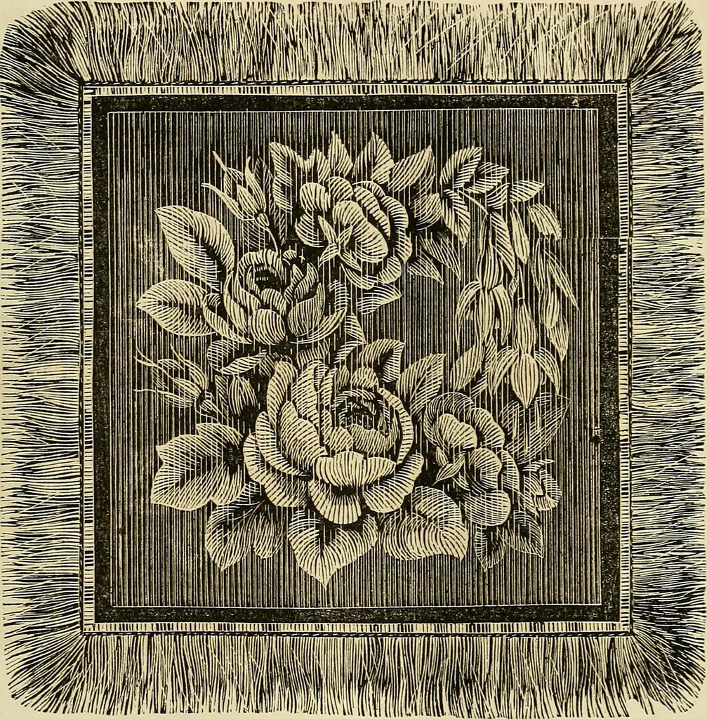 An illustration from The ladies' hand book of fancy and ornamental work .., 1860, leaf 82