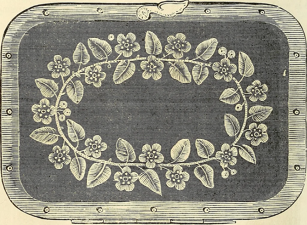 An illustration from The ladies' hand book of fancy and ornamental work .., 1860, leaf 85