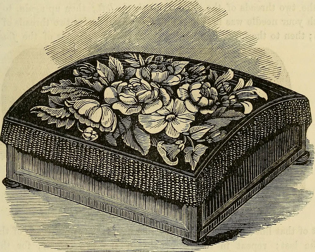 An illustration from The ladies' hand book of fancy and ornamental work .., 1860, leaf 86