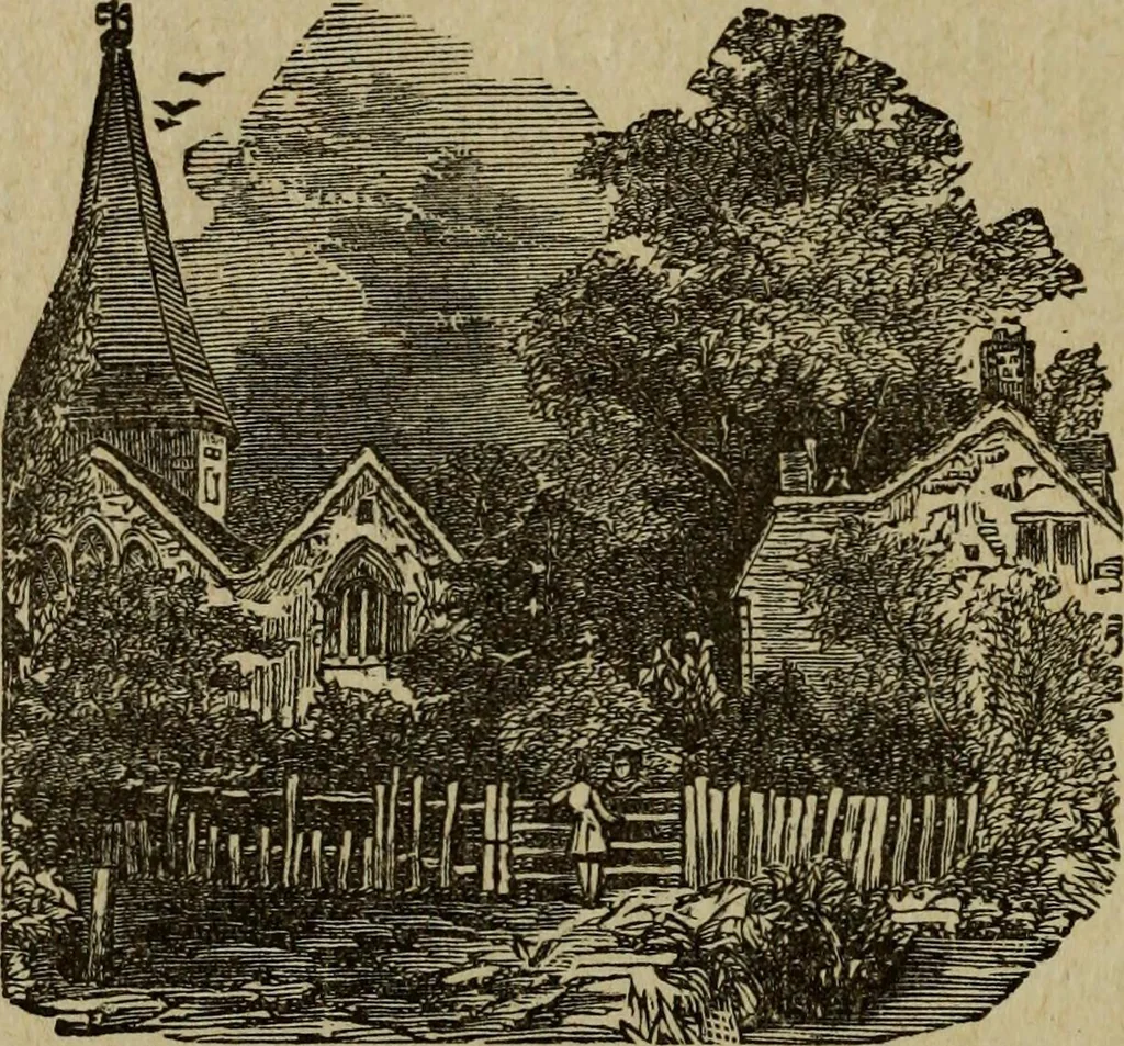 An illustration from Ladies' manual of art : or, Profit and pastime : a self teacher in all branches of decorative art, embracing every variety of painting and drawing on china, glass, velvet, canvas, paper and wood : the secret of all glass transparencies, sketching from nature, pastel and crayon drawing, taxidermy, etc, 1887, leaf 45