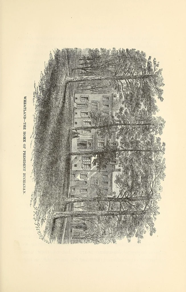 An illustration from The ladies of the White house; or, In the home of the presidents. Being a complete history of the social and domestic lives of the presidents from Washington to the present time, 1882, leaf 521