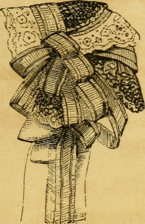 An illustration from The Ladies' self instructor in millinery and mantua making, embroidery and appliqué, canvas-work, knitting, netting, and crochet-work, 1853, leaf 204