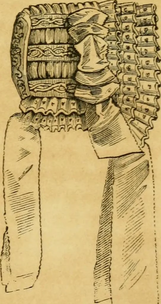 An illustration from The Ladies' self instructor in millinery and mantua making, embroidery and appliqué, canvas-work, knitting, netting, and crochet-work, 1853, leaf 204