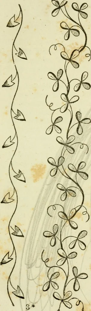 An illustration from The Ladies' self instructor in millinery and mantua making, embroidery and appliqué, canvas-work, knitting, netting, and crochet-work, 1853, leaf 36