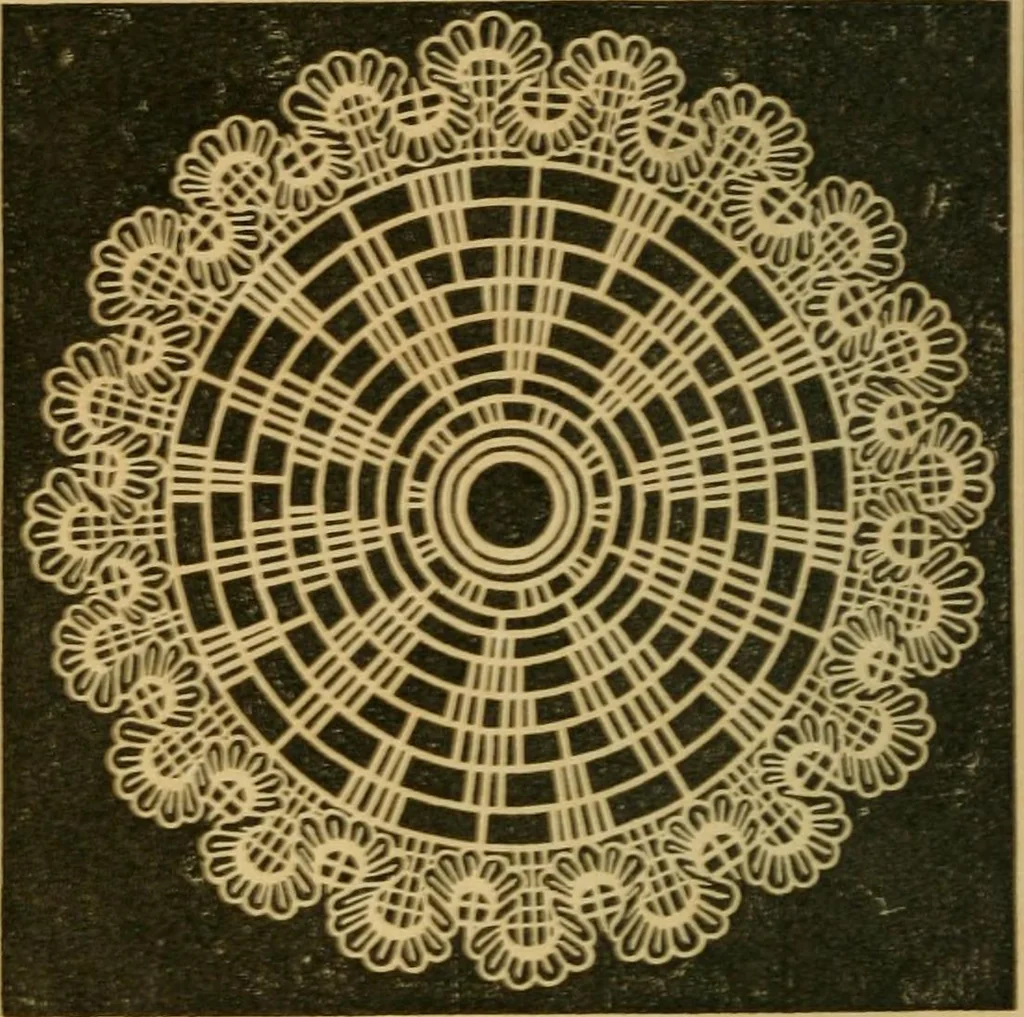 An illustration from The Ladies' self instructor in millinery and mantua making, embroidery and appliqué, canvas-work, knitting, netting, and crochet-work, 1853, leaf 5