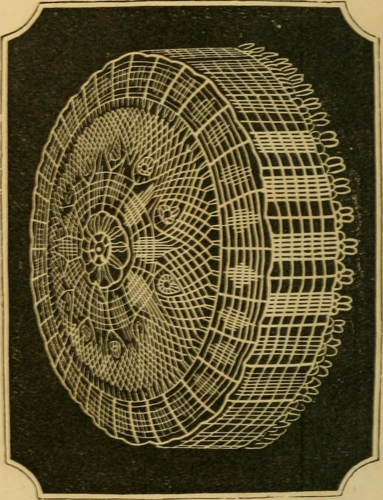 An illustration from The Ladies' self instructor in millinery and mantua making, embroidery and appliqué, canvas-work, knitting, netting, and crochet-work, 1853, leaf 5