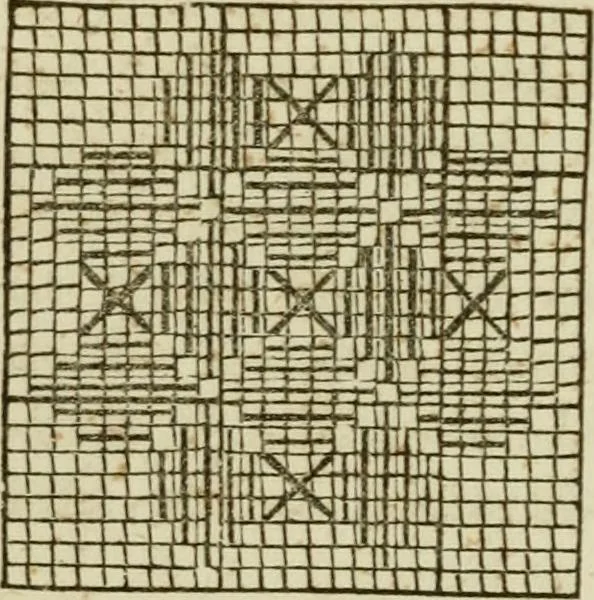 An illustration from The Ladies' self instructor in millinery and mantua making, embroidery and appliqué, canvas-work, knitting, netting, and crochet-work, 1853, leaf 87