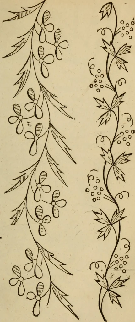 An illustration from The Ladies' self instructor in millinery and mantua making, embroidery and appliqué, canvas-work, knitting, netting, and crochet-work, 1853, leaf 26