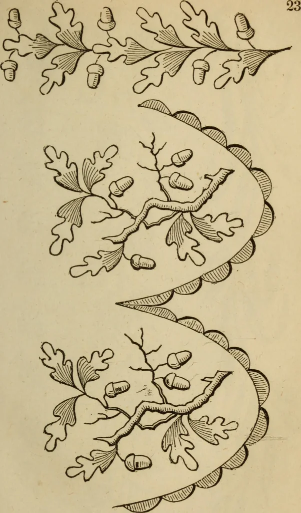 An illustration from The Ladies' self instructor in millinery and mantua making, embroidery and appliqué, canvas-work, knitting, netting, and crochet-work, 1853, leaf 30