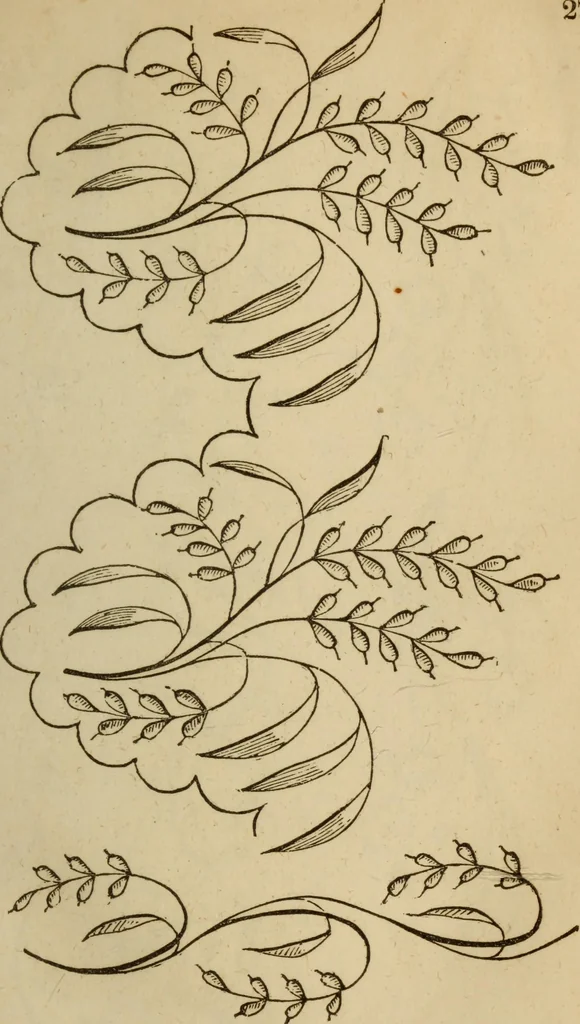 An illustration from The Ladies' self instructor in millinery and mantua making, embroidery and appliqué, canvas-work, knitting, netting, and crochet-work, 1853, leaf 34