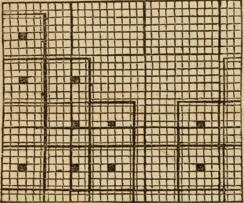An illustration from The Ladies' self instructor in millinery and mantua making, embroidery and appliqué, canvas-work, knitting, netting, and crochet-work, 1853, leaf 73