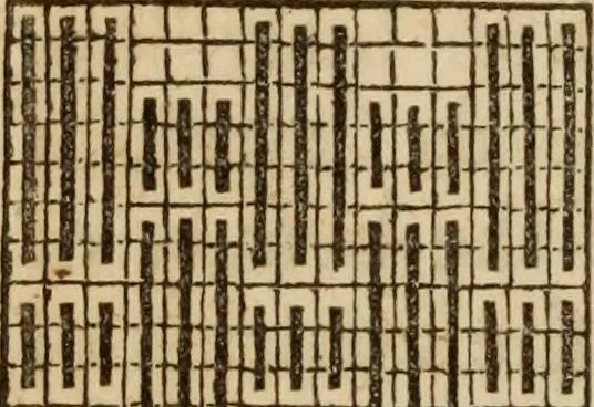 An illustration from The Ladies' self instructor in millinery and mantua making, embroidery and appliqué, canvas-work, knitting, netting, and crochet-work, 1853, leaf 75