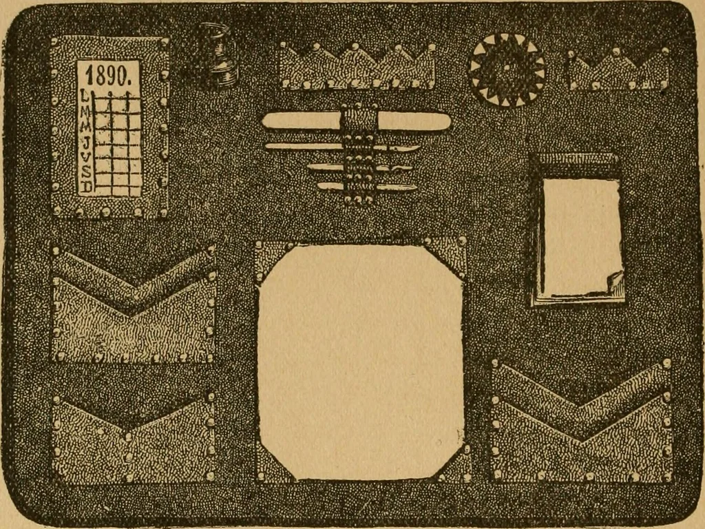 An illustration from Ladies's work for pleasure and profit, 1894, leaf 191