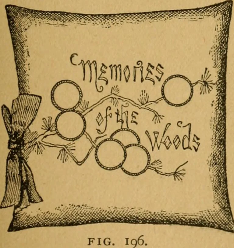 An illustration from Ladies's work for pleasure and profit, 1894, leaf 208
