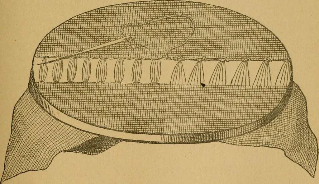 An illustration from Ladies's work for pleasure and profit, 1894, leaf 254