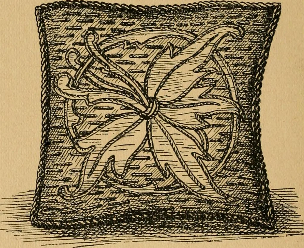 An illustration from Ladies's work for pleasure and profit, 1894, leaf 55
