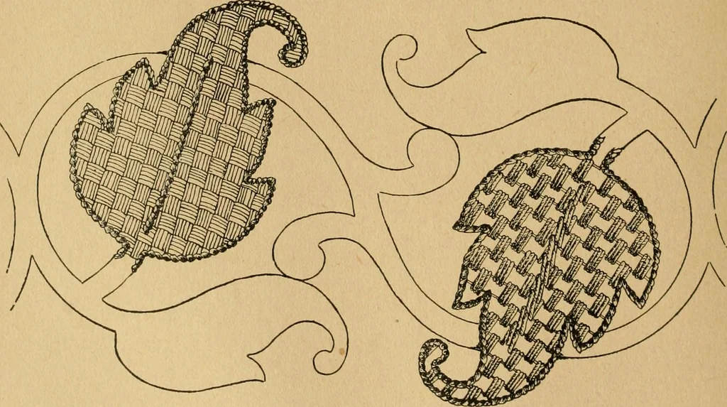 An illustration from Ladies's work for pleasure and profit, 1894, leaf 57