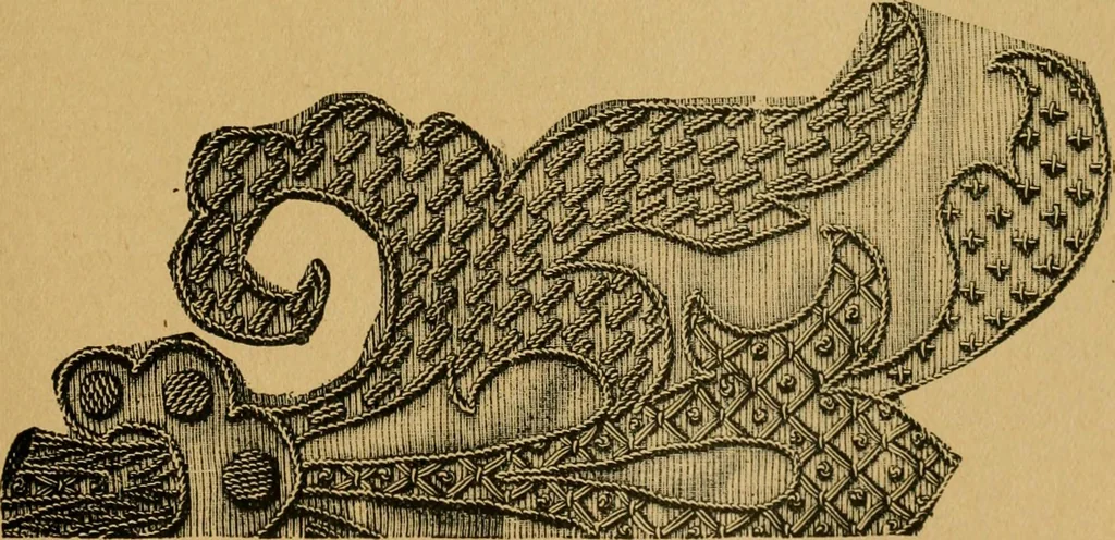 An illustration from Ladies's work for pleasure and profit, 1894, leaf 64