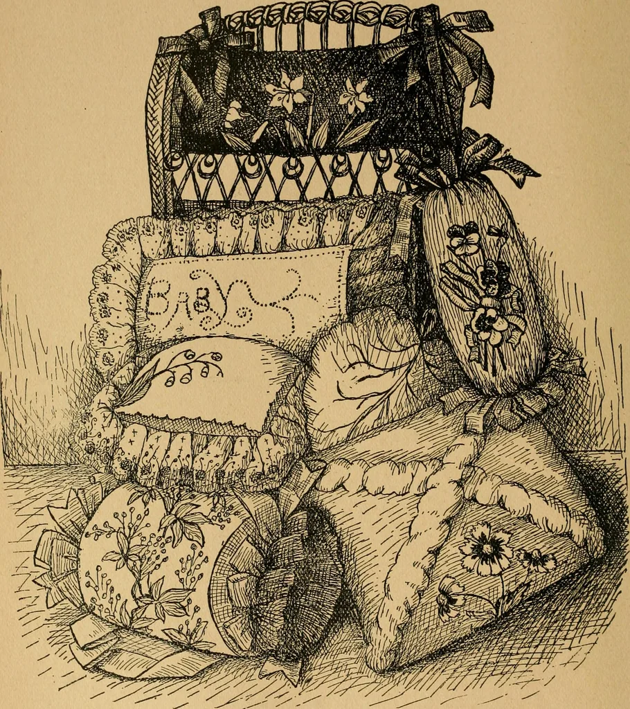 An illustration from Ladies's work for pleasure and profit, 1894, leaf 71