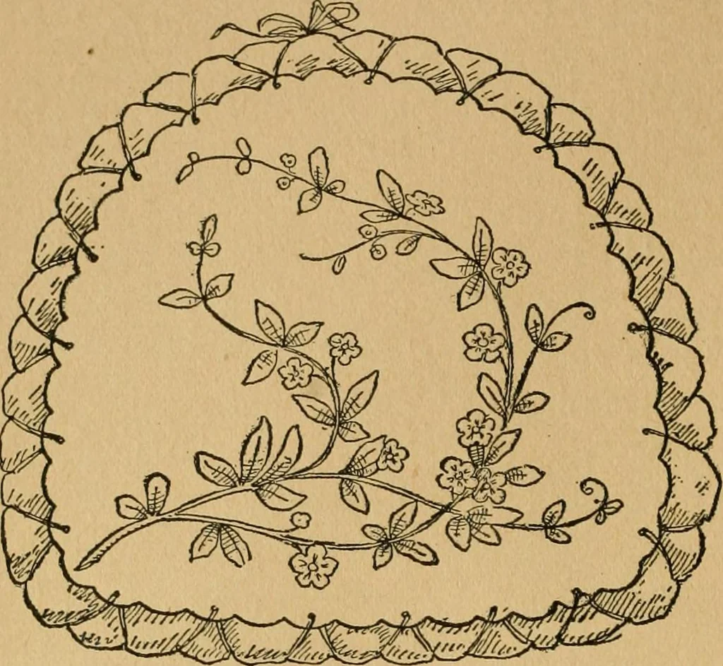 An illustration from Ladies's work for pleasure and profit, 1894, leaf 93