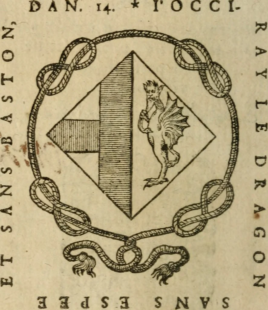 An illustration from L'adiev de l'ame devote laissant le corps : auec les moyens de combatre la mort par la mort, & l'appareil pour heureusement se partir de ceste vie mortelle, 1597, leaf 5