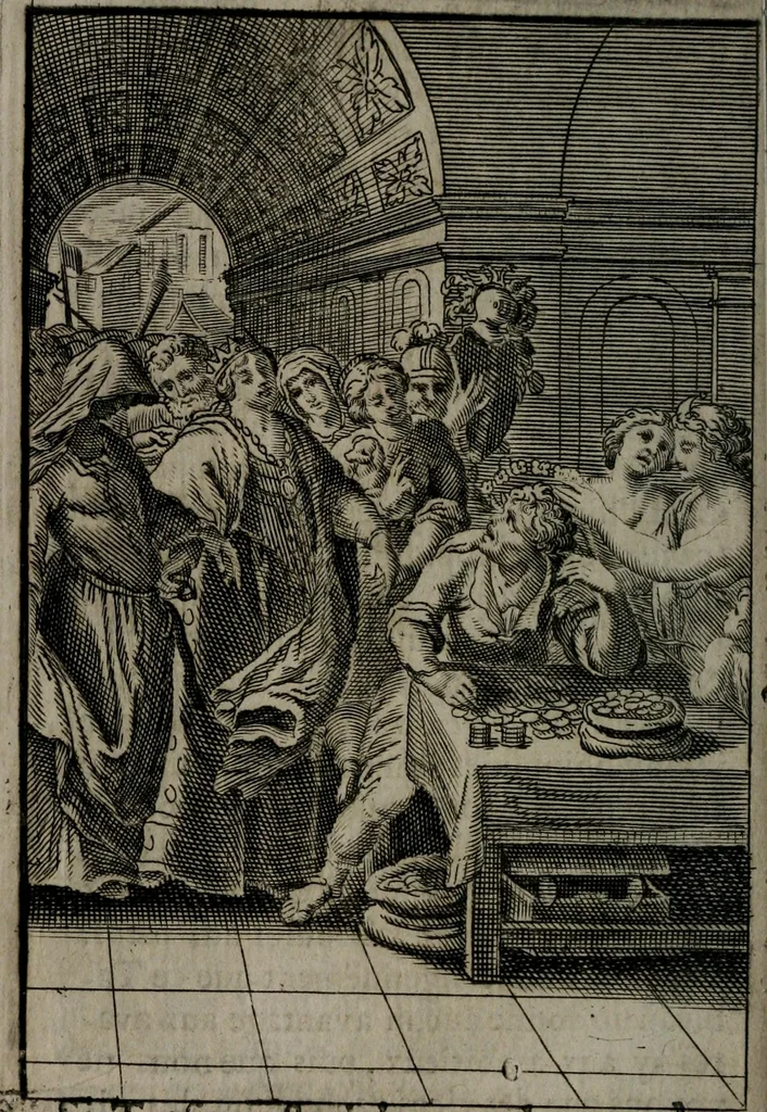 An illustration from La doctrine des moeurs : qui represente en cent tableaux la différence des passions, et enseigne la manière de parvenir à la sagesse universelle, 1688, leaf 203