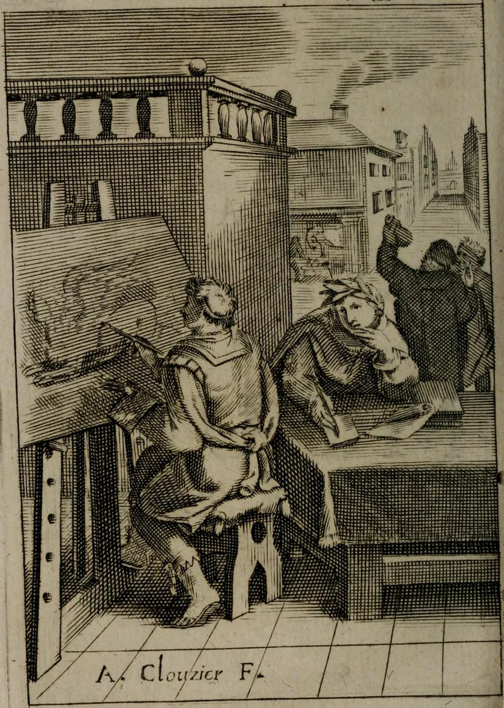 An illustration from La doctrine des moeurs : qui represente en cent tableaux la différence des passions, et enseigne la manière de parvenir à la sagesse universelle, 1688, leaf 261