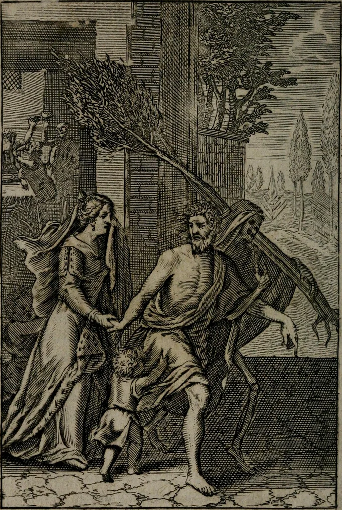 An illustration from La doctrine des moeurs : qui represente en cent tableaux la différence des passions, et enseigne la manière de parvenir à la sagesse universelle, 1688, leaf 405
